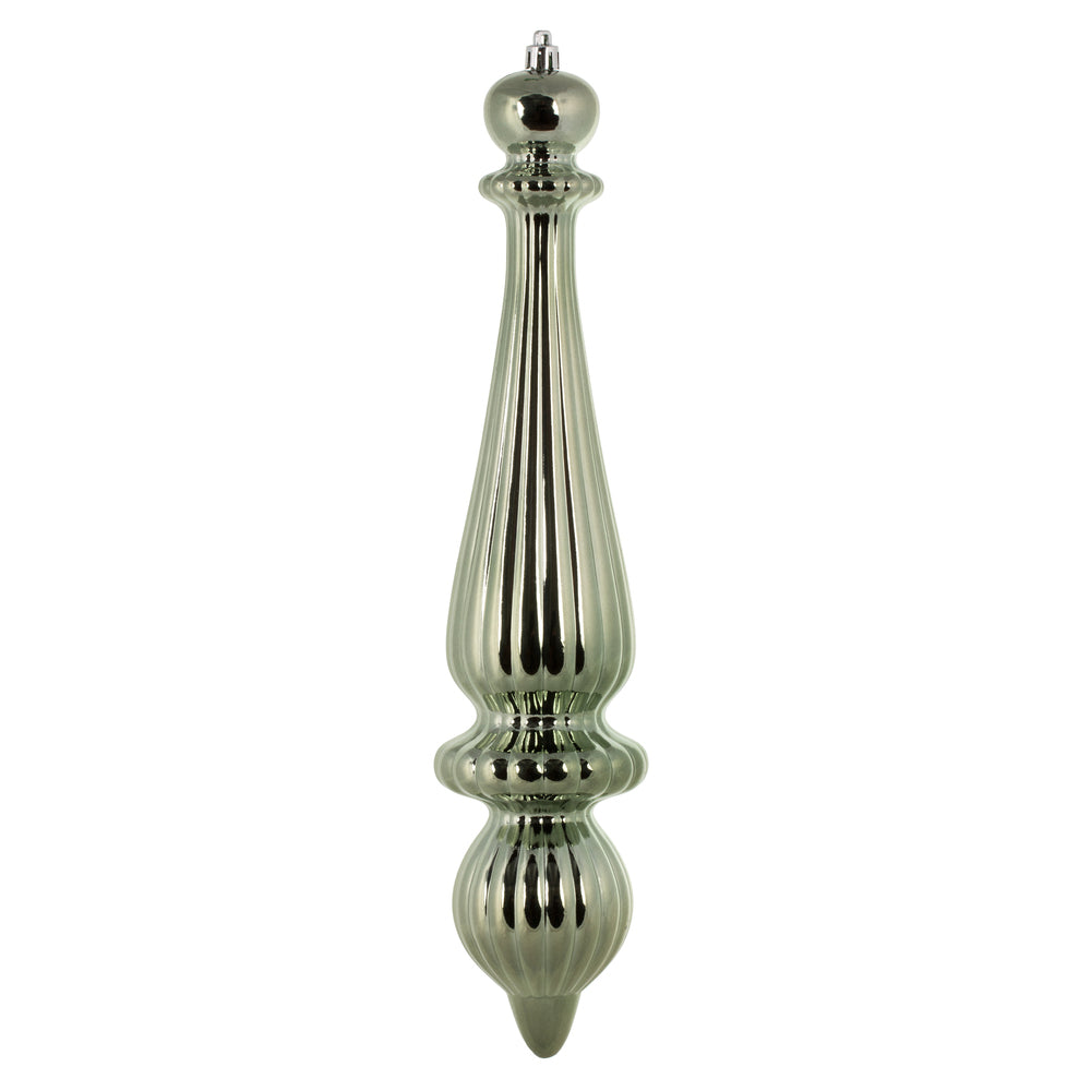 Vickerman 14" Wrought Iron Shiny Finial Drop UV