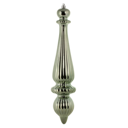 Vickerman 14" Wrought Iron Shiny Finial Drop UV