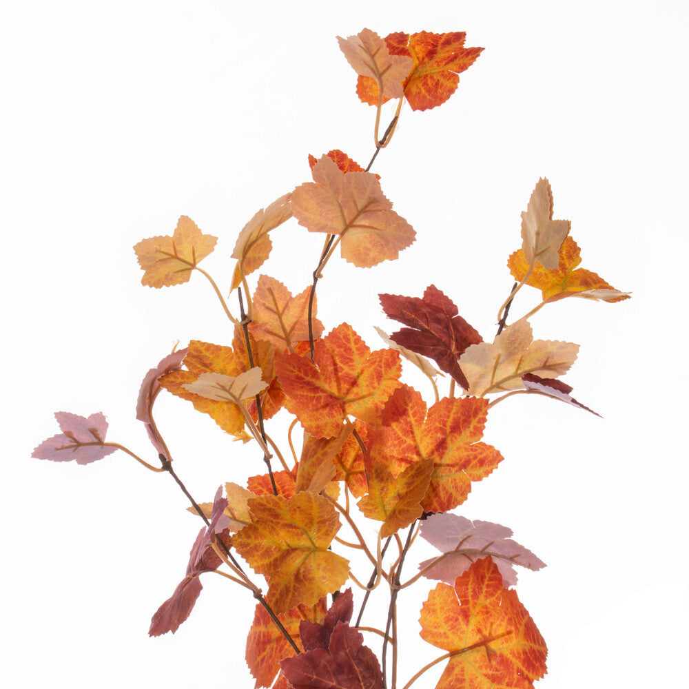 Vickerman 22" Artificial Orange Fall Maple Leaf Wreath.