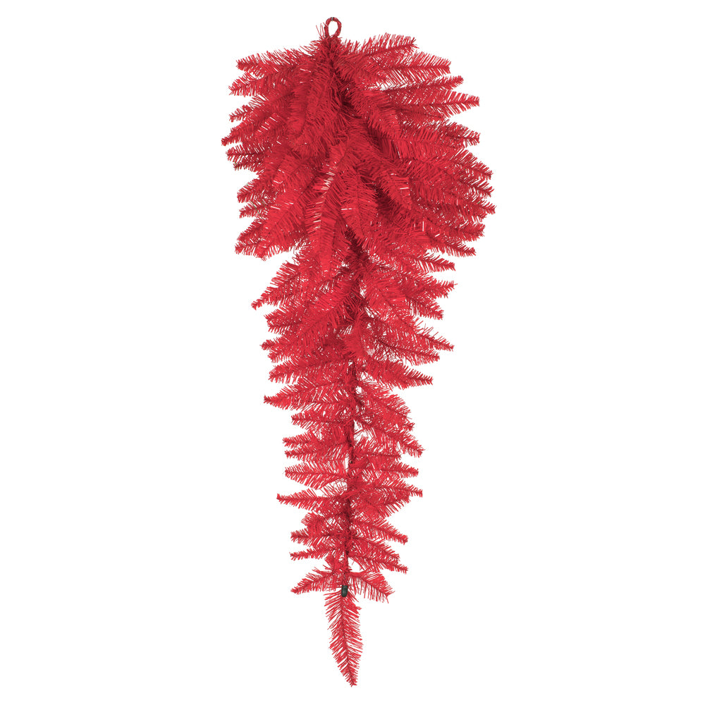 Vickerman 36" Red Fir Artificial Christmas Teardrop Unlit
