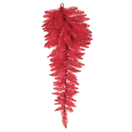 Vickerman 36" Red Fir Artificial Christmas Teardrop Unlit