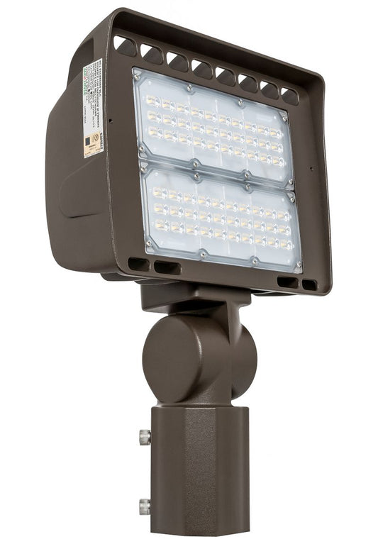 Westgate LED Architectural Flood Lights LF4 Series 120V-277V, Outdoor Lighting, 80W, 9500 Lumens, 5000K, Dark Bronze Finish, 0~10V Dimmable