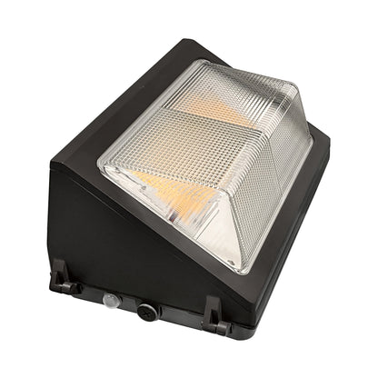 ASD Lighting LED Traditional Wallpack 50W 120-277V 0-10V Dimmable 150Lm/W 3000/4000/5000K with Battery Back-up 8W Bronze UL DLC Premium