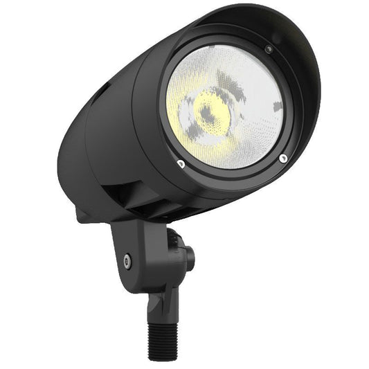 Westgate X-Gen Bullet 120-277V 10-30W Select, 30/40/50K Select, 60-Degree, Black, Outdoor Lighting, 10W/20W/30W, 120 Lumens/W, 3000K/4000K/5000K, Black Finish, 0-10V