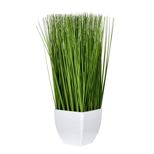 Vickerman 22.5" Artificial Green Potted Grass.