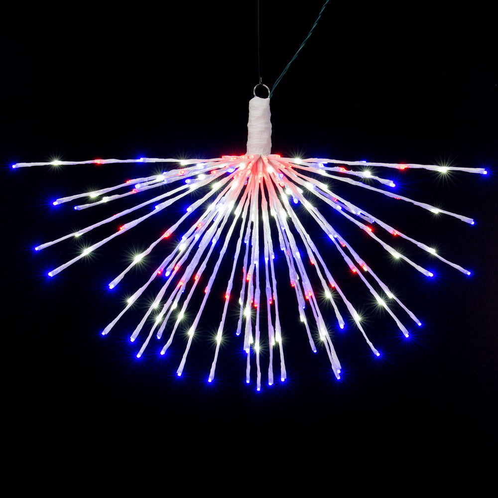 Vickerman 240Lt x 32" White Starburst Blue 5mm LED Lights.