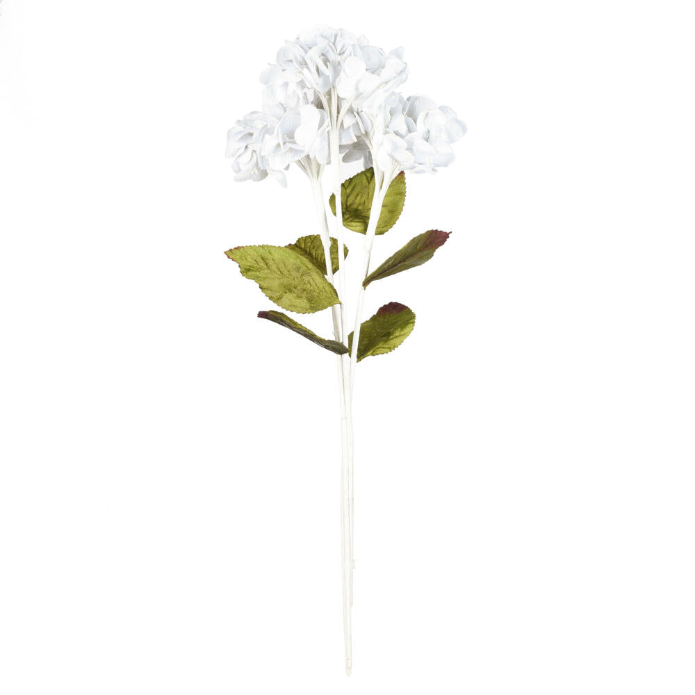 Vickerman 17" Artificial White Hydrangea Christmas Spray 3 per bag