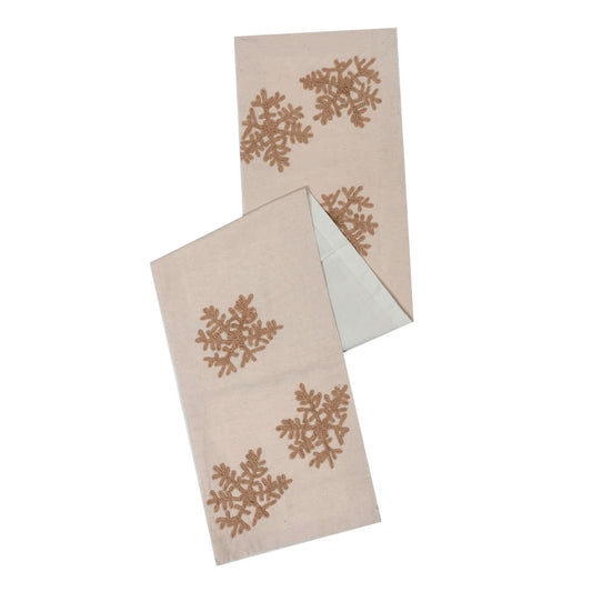 Vickerman Decorative 12" x 60" Falling Flakes Table Runner