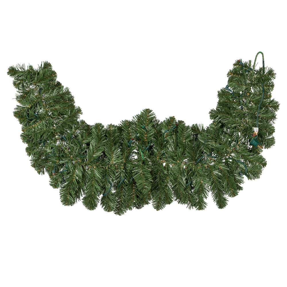 Vickerman 48" Oregon Fir Artificial Christmas Swag Multi-colored Single Mold LED Wide Angle Lights