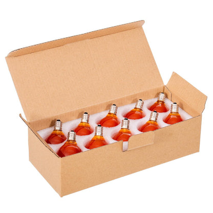 Vickerman Amber LED G40-E12 Filament Glass Replacement Bulbs 10/Box