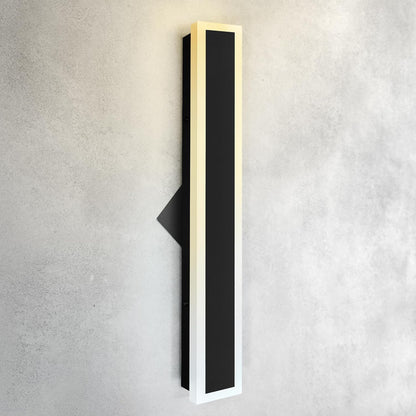ASD Lighting LED Outdoor Wall Sconce Narrow design 24" 24W 120-277V CCT Selectable 3000/4000/5000K Dimmable Black ETL