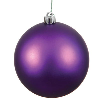 Vickerman 10" Plum Matte Ball Ornament