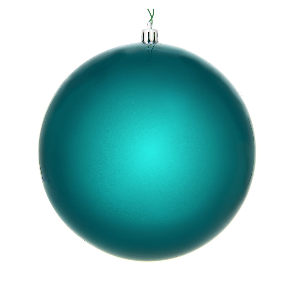 Vickerman 6" Dark Teal Candy Ball Ornament 4 per Bag