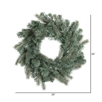 Vickerman 24" Colorado Blue Spruce Artificial Christmas Wreath Unlit