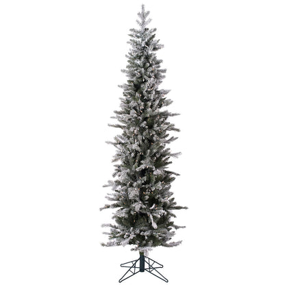 Vickerman 5' Frosted Glitter Tannenbaum Pine Artificial Christmas Tree Pure White LED Lights