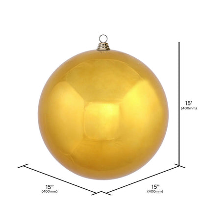 Vickerman 15.75" Antique Gold Shiny Ball Ornament