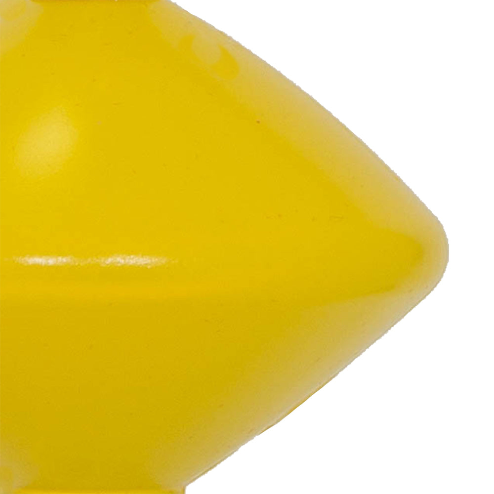 Vickerman 18" Yellow Shiny Cupola Finial. This long finial ornament adds depth and texture to any holiday decorating project. Made with shatterproof plastic.