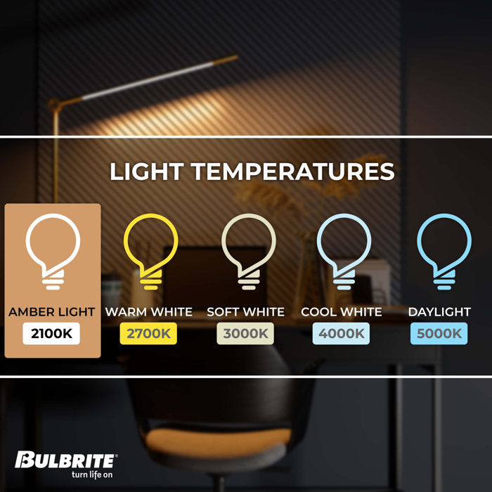 BULBRITE INCANDESCENT T9 MEDIUM SCREW (E26) 40W DIMMABLE NOSTALGIC LIGHT BULB 2200K/AMBER 4PK (134008)