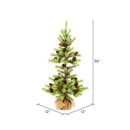 Vickerman 3' Austrian Pine Artificial Christmas Tree Unlit