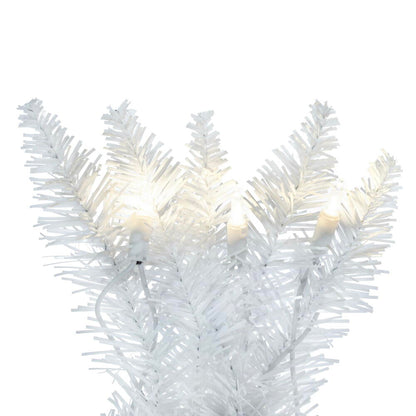 Vickerman 9' White Artificial Christmas Garland Warm White Dura-Lit LED lights