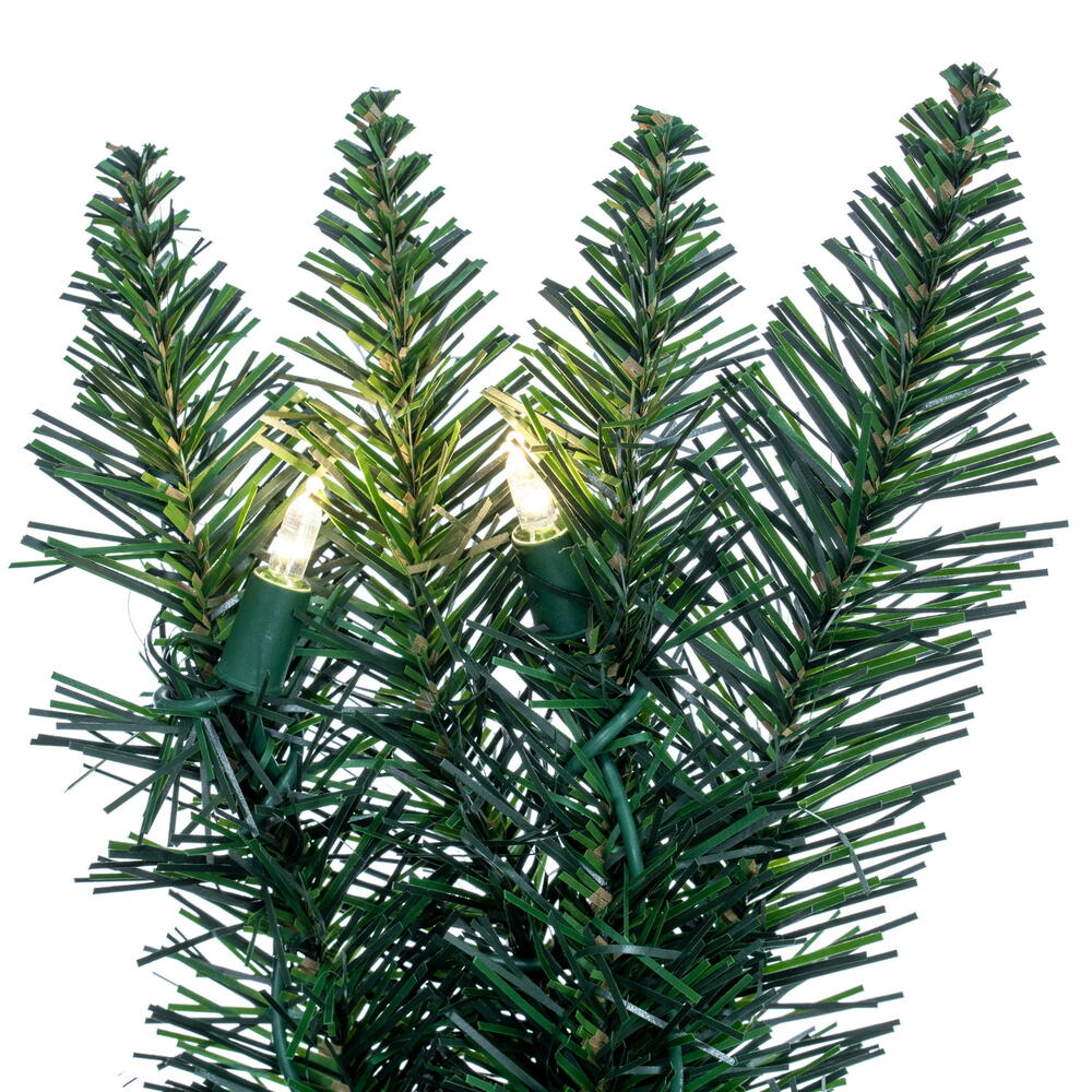 Vickerman 50' Camdon Fir Artificial Christmas Garland Warm White LED Mini Lights