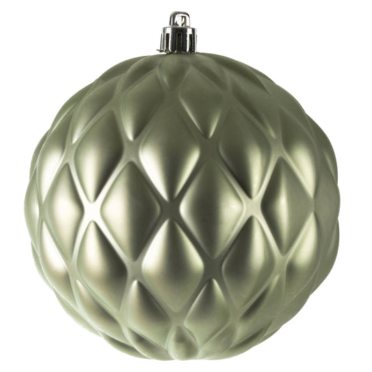 Vickerman 6" Wrought Iron Matt Round Pine Cone 4Bg