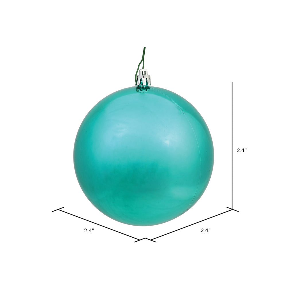 Vickerman 2.4" Sea Foam Shiny Ball Ornament 24 per Bag