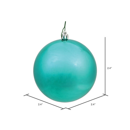 Vickerman 2.4" Sea Foam Shiny Ball Ornament 24 per Bag