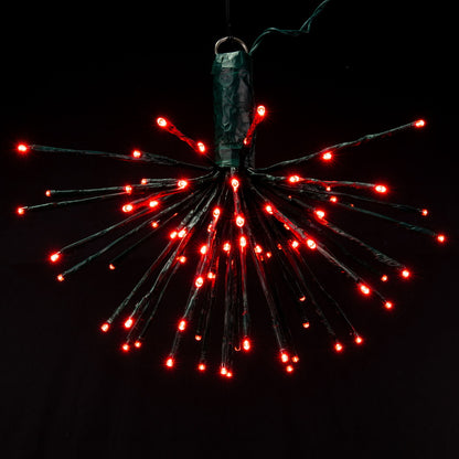 Vickerman 80Lt x 16" Green Starburst Red 5mm LED Lights.