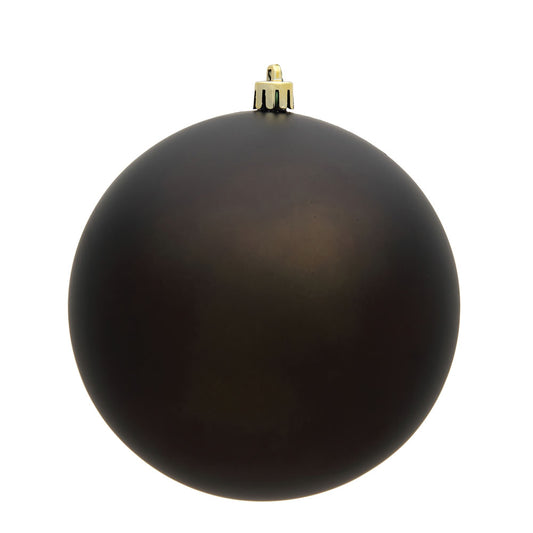 Vickerman 4" Gunmetal Matte Ball Ornament 6 per Bag