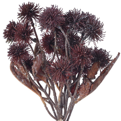 Vickerman 15" Burgundy Artificial Earth Flower 2 per bag.