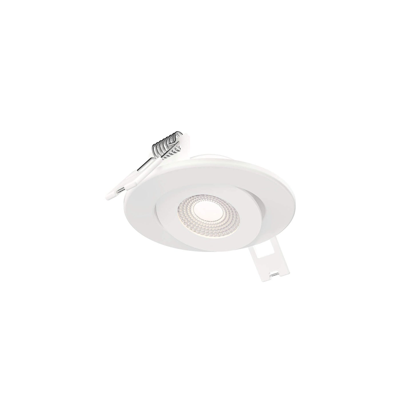 Dals Lighting Pivot 2"-6" LED Flat Gimbal Downlight, 90° Tilt, CCT Selectable, 120V/Voltage Selectable