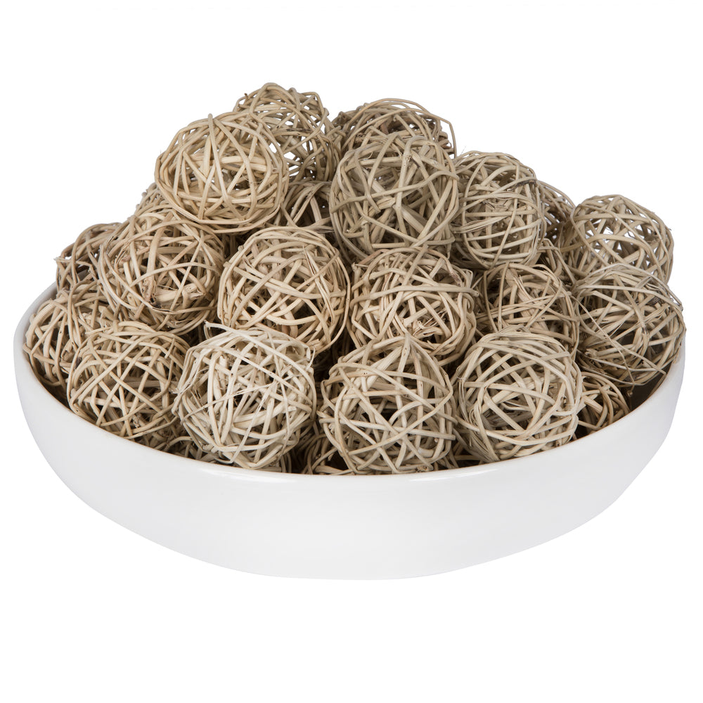Vickerman Natural Botanicals 2.4" Lata Ball Natural White. Includes 50 Pieces per Pack