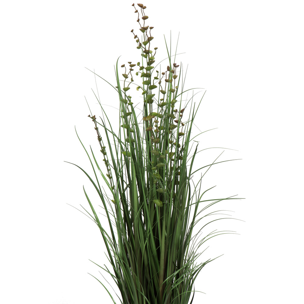 Vickerman 48" Artificial Potted Green Grass and Eucalyptus.