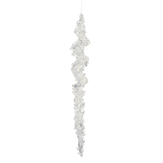 Vickerman 10" Clear Icicle Christmas Ornament 6 per Bag