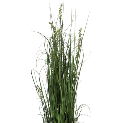 Vickerman 60" PVC Artificial Potted Green Sheep's Grass and Plastic Grass.