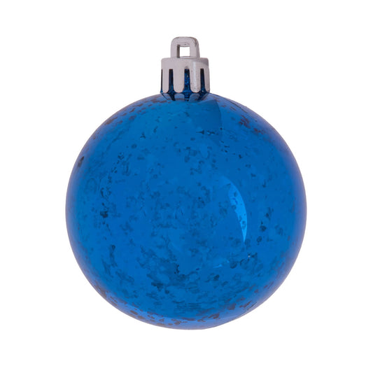 Vickerman 8" Blue Shiny Mercury Ball Ornament