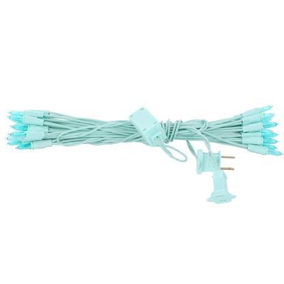 Vickerman 35 LED Aqua Dura-Lit Light on Aqua Wire, 26' Christmas Light Strand
