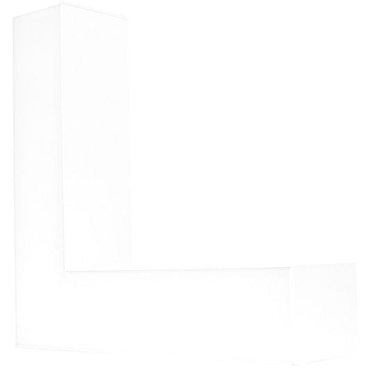 Westgate  SCX 2.75In Linear 1-Foot L Section 30K/35K/40K/50K With End Caps, Commercial Indoor Lighting, 20WMCT, White Finish, 0~10V Dimmable