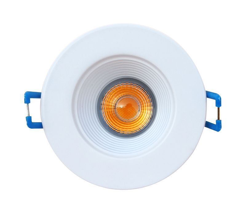 Westgate 2" Round Snap-In Downlights, 120V, 8W, 550 Lumens, 2700K, CRI90, Dimmable, Residential Lighting, 8W, 600 Lumens, 2700K, White Finish, TRIAC LED Dimmer