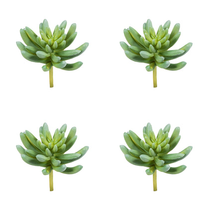 Vickerman 4" Artificial Assorted Succulent Picks Set of 4