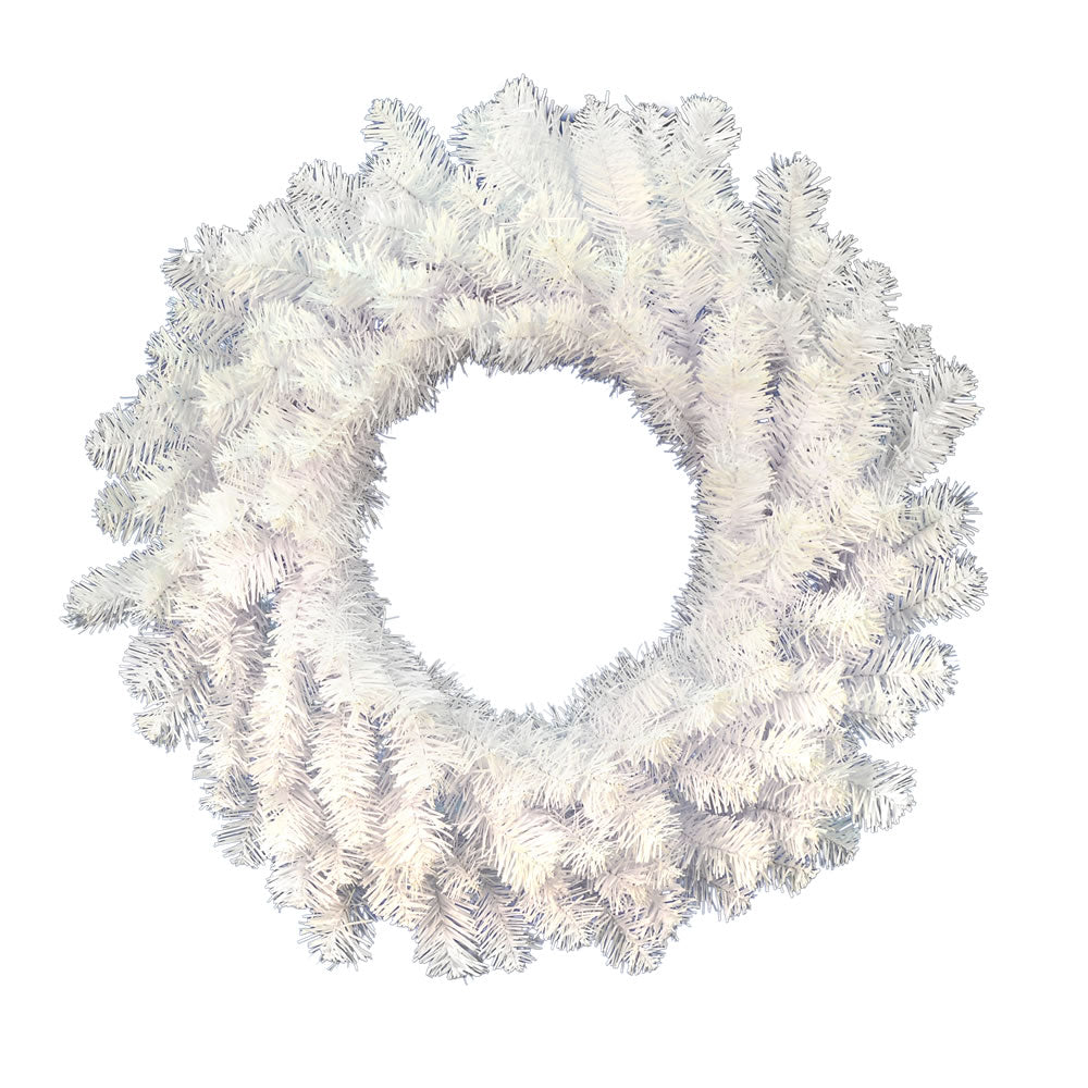 Vickerman 20" Crystal White Spruce Artificial Christmas Wreath Unlit