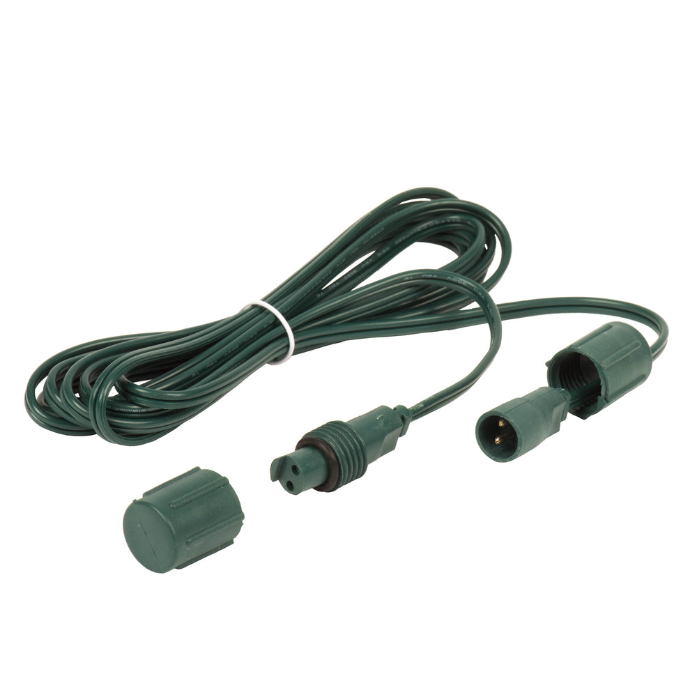 Vickerman 10' Coaxial Extension Cord for X6B6601PBG 50Lt Coaxal LED Set 4/Bag. Green Wire.