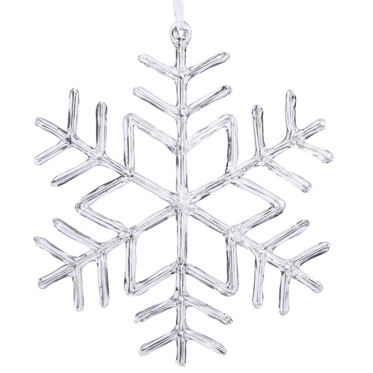 Vickerman 9" Clear Acrylic Snowflake Christmas Ornament