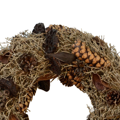 Vickerman 20" Natural Mixed Wreath Dried