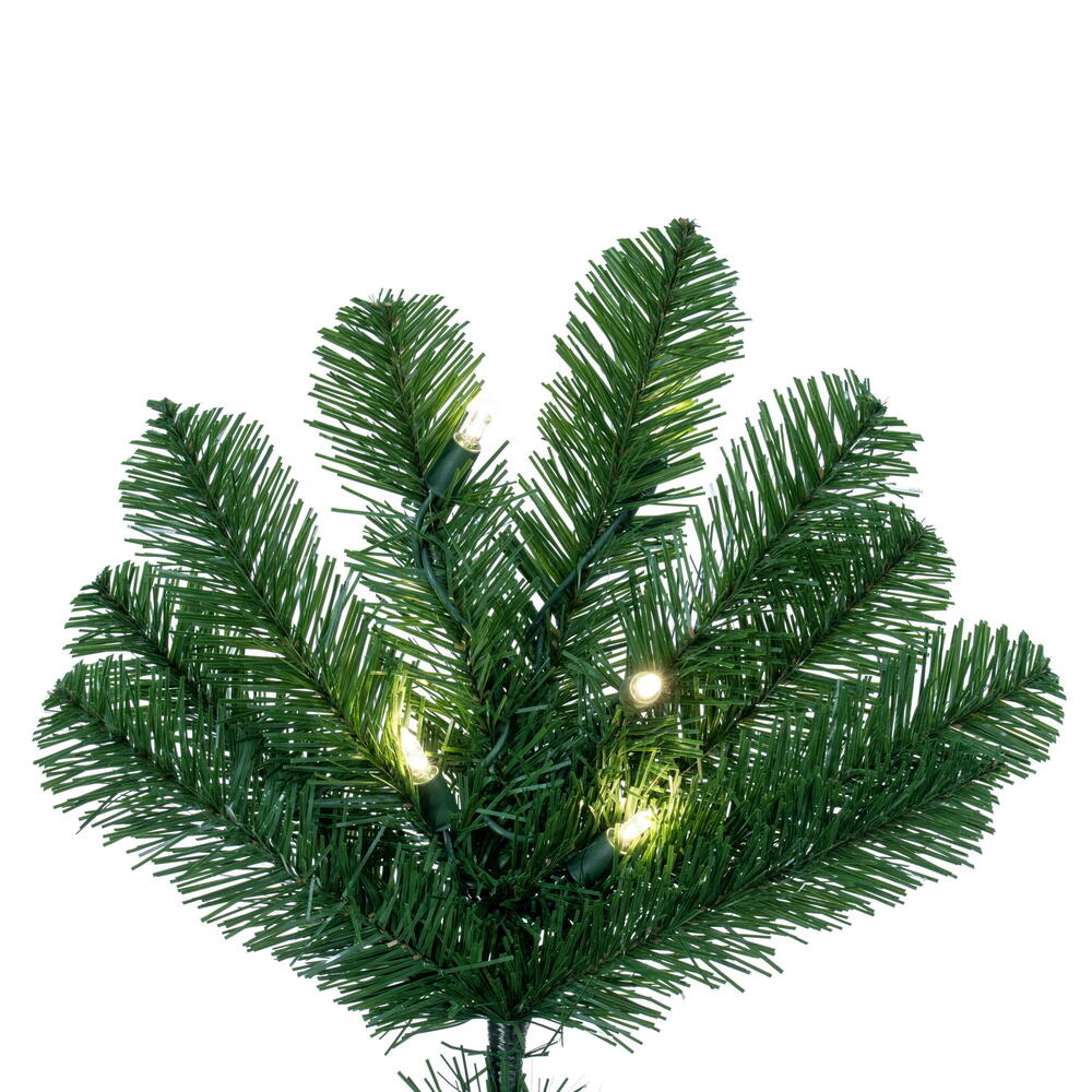 Vickerman 6' American Upside Down Artificial Christmas Tree Warm White Dura-Lit® LED Lights