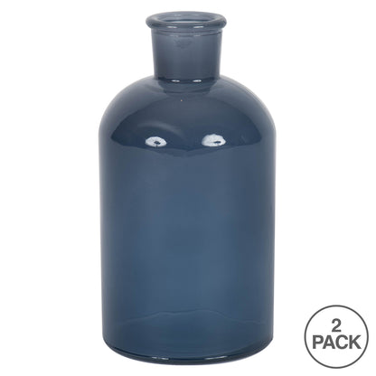 Vickerman 8" Hydro Painted Glass Bottle Set of 2
