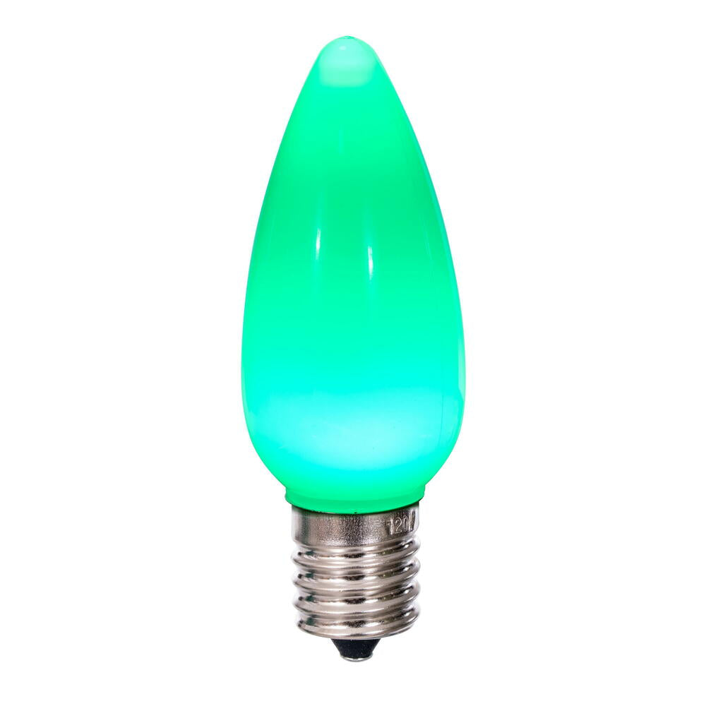 Vickerman C9 Ceramic LED Green Bulb package of 25