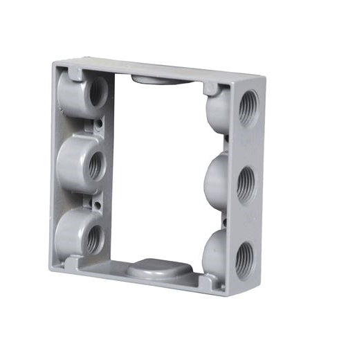 Westgate 3/4” Trade Size, 6 Outlet Holes, 15.0 Cu. In., Electrical Products, Gray Finish