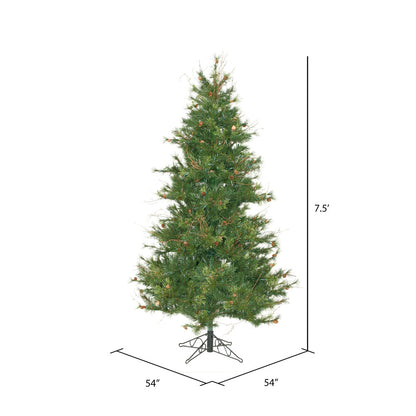 Vickerman 7.5' Mixed Country Pine Slim Artificial Christmas Tree Unlit